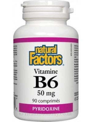 Vitamin B6 50 mg. 90 tablets